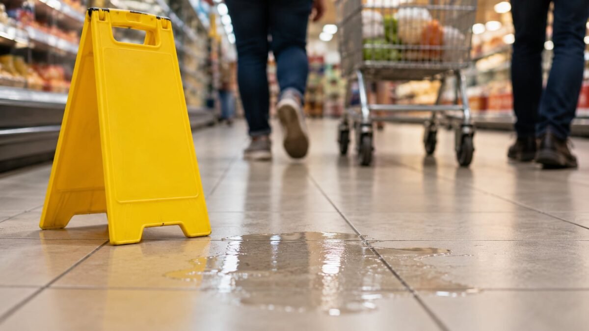 Slipping in a shop and when an injury may lead to a claim